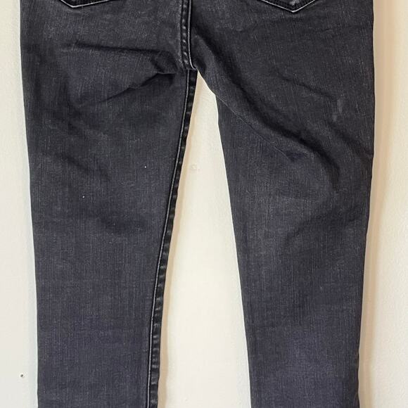 Abercrombie and Fitch Black Super Skinny Ankle High Rise Jean Size 24 / 00S - Picture 7 of 10